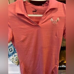 PUMA YOUTH GIRLS LOGOED GOLF POLO